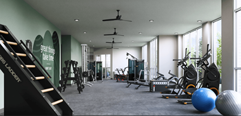 Fitness Center With Updated Equipment at Livano Nations, Nashville